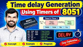Time delay Generation Using Timers of 8051