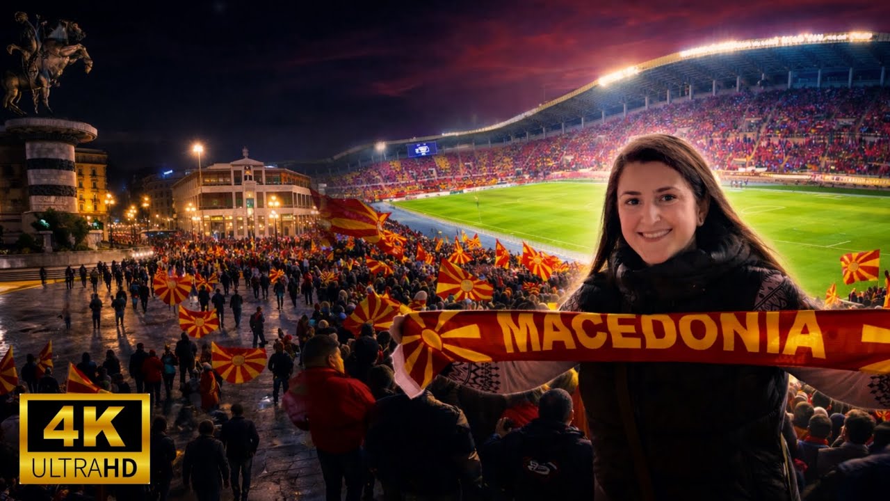 Skopje Walking Tour Turns into World Cup Qualifier Night 🇲🇰