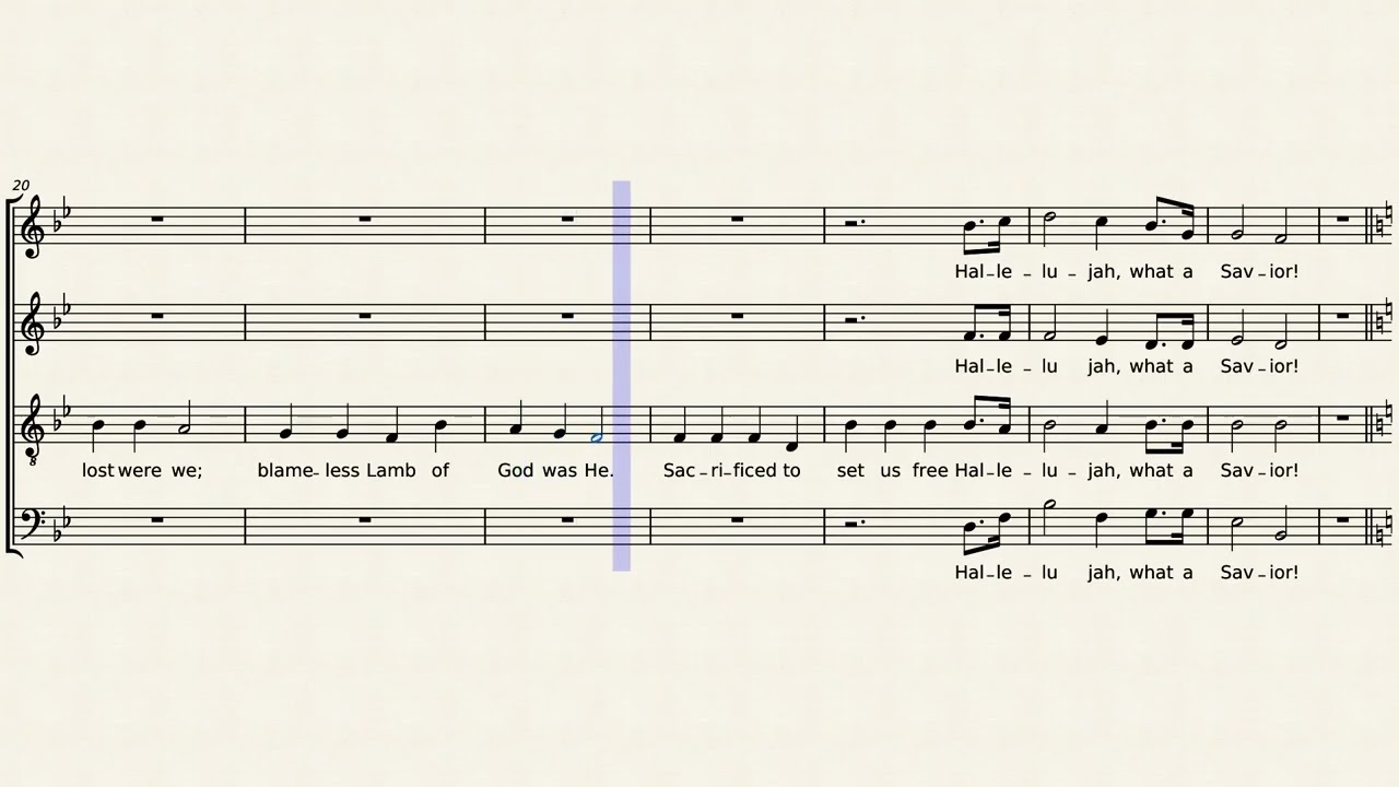 Hallelujah, What a Savior - Alto