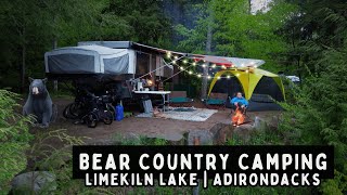 Camping in Bear Country | Pop Up Camper Adventures at Limekiln Lake