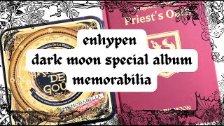 unboxing enhypen - dark moon special album 'memorabilia' | moon & vargr