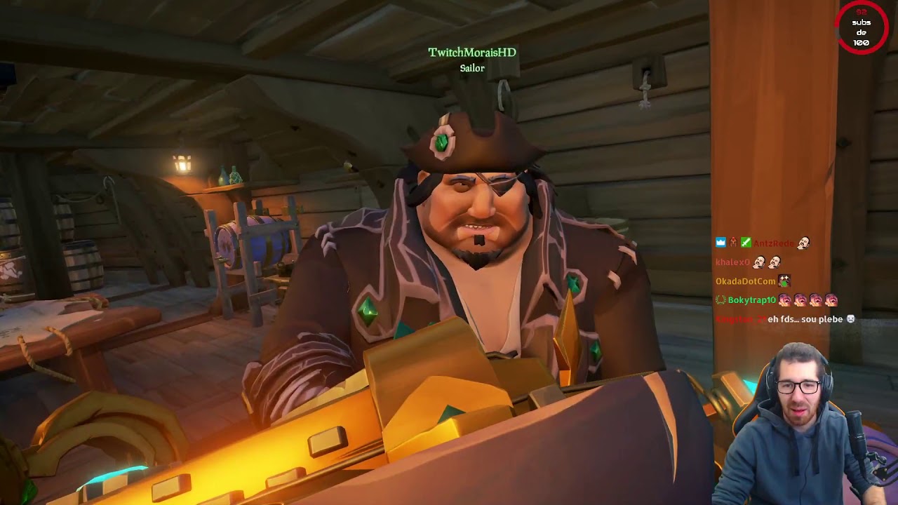 MORAIS E TJI JOGAM SEA OF THIEVES OUTRA VEZ