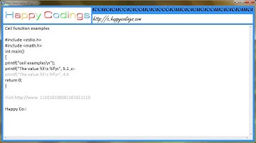 Ceil function c code example
