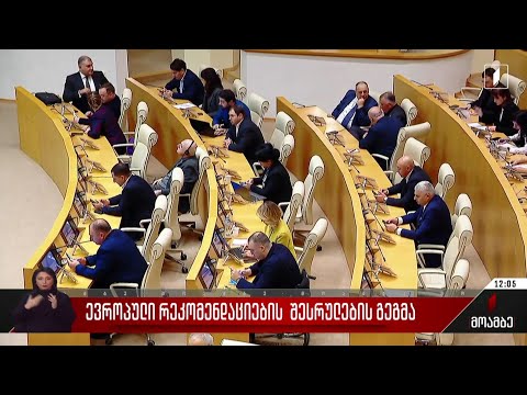 ევროპული რეკომენდაციების შესრულების გეგმა