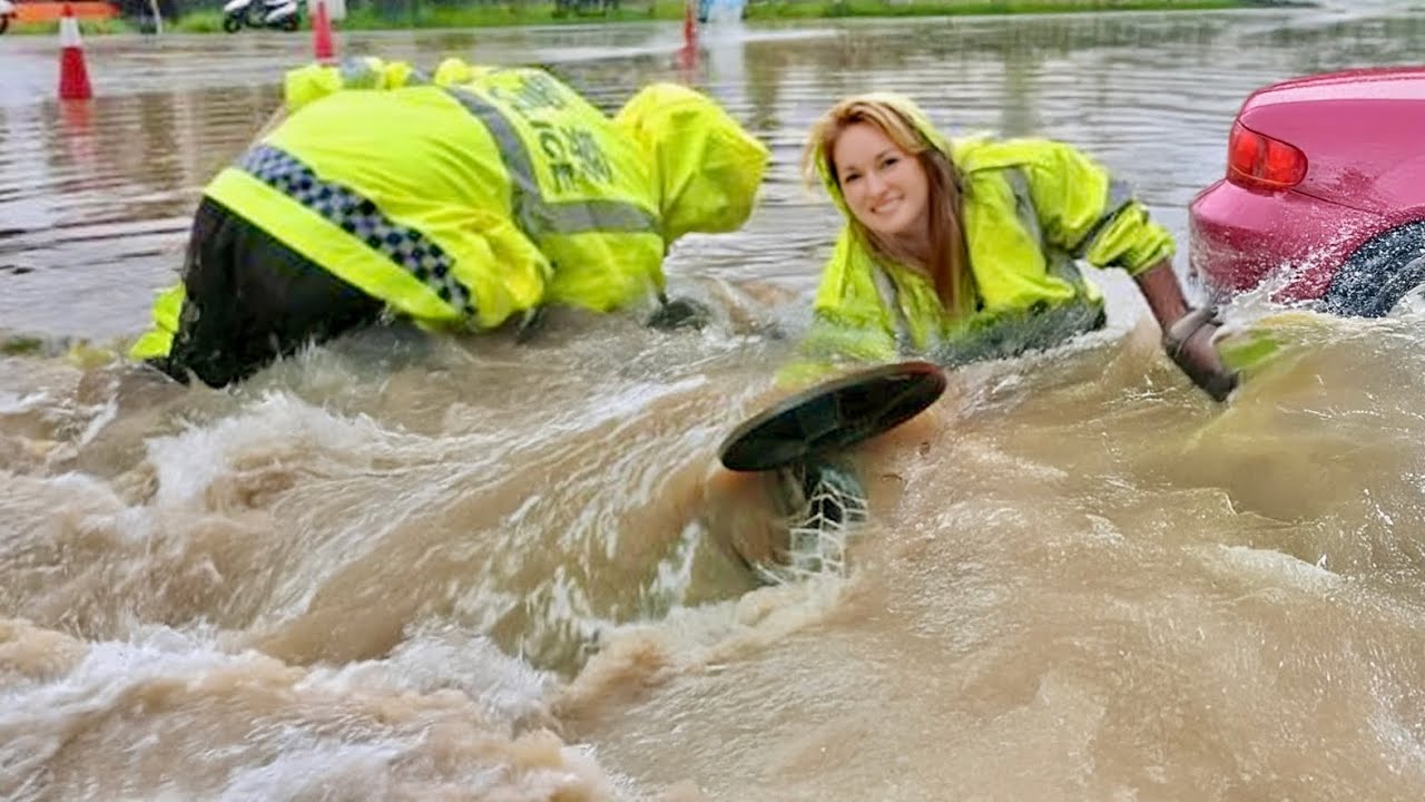 Save Your Street Unclogging Flooded Drains Fast! - YouTube