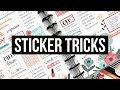 Sticker Tips and Tricks // Layering and Cutting Stickers in Your Planner!