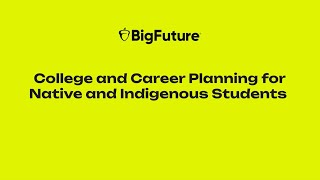 College Planning Tips for Native Students by Native Students