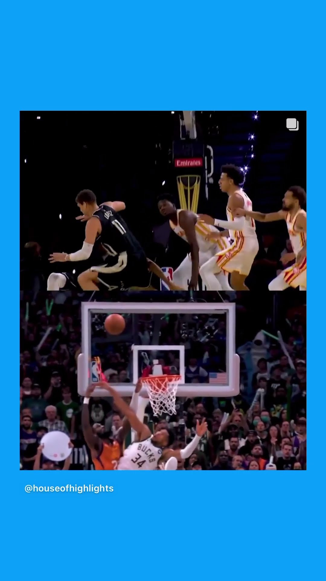This was next level #hoodnews #bucks #giannisantetokounmpo #block #defense #omg #basketball #how