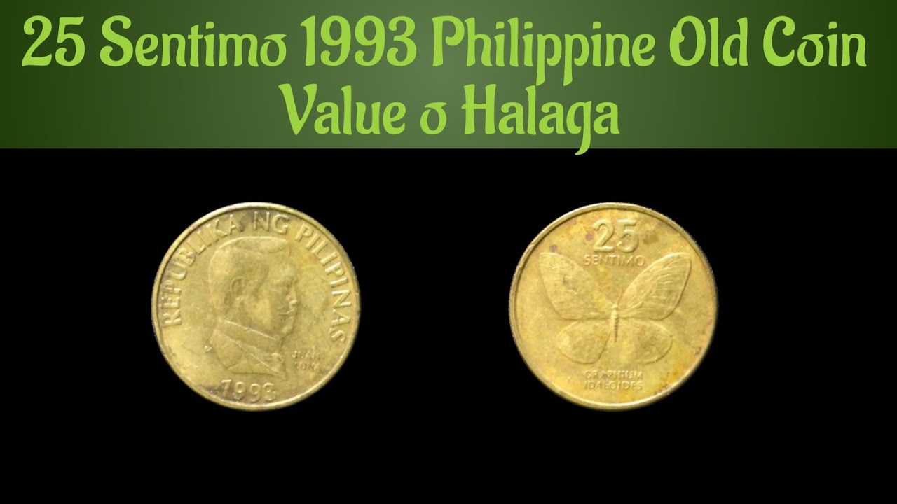 25 Sentimo 1993 Philippine Old Coin Value o Halaga