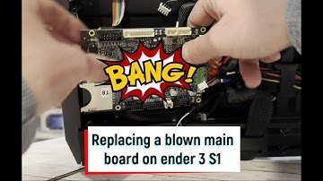 How to replace / install the main board on an Ender3 S1 3d printer  I fix my ender 3 S1 FDM printer.