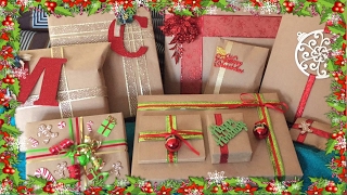 BROWN PAPER CHRISTMAS GIFT WRAP IDEAS