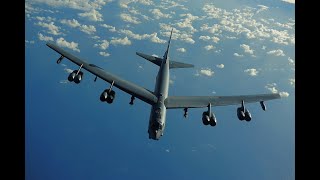 US B-52 strategic bombers in the sky over Tallinn !!! Estonia 24.02.2023.