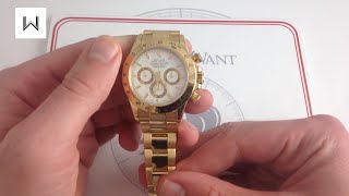 Rolex Cosmograph Gold Daytona Reference 16528 Luxury Watch Review
