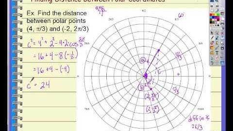 Unit 6B Video Lesson #4B: Distance Between two polar coordinates