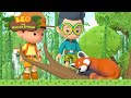 Go RED PANDA! Chase the Squirrel away! 🐿️💨 | 1 HOUR | Best of Leo the Wildlife Ranger | #compilation