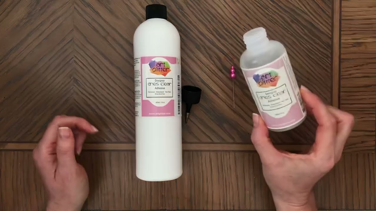 How To Install Metal Tip on Art Glitter Designer Dries Clear Adhesive 