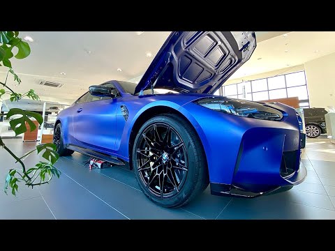 Walkaround 2022 G82 BMW M4 COMPETITION xDrive (Frozen Portimao Blue)