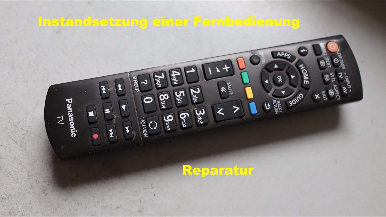 Telestar Teledigi 4 S+ Fernbedienung Geht Nicht Reparatur einer Fernbedienung - YouTube