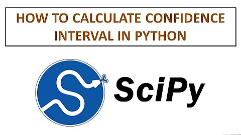 Python - calculate confidence interval using scipy.stats and numpy