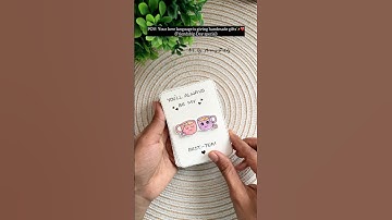 Handmade card for your loved ones | easy gift card ideas #diy #craft #handmade #giftideas #friends