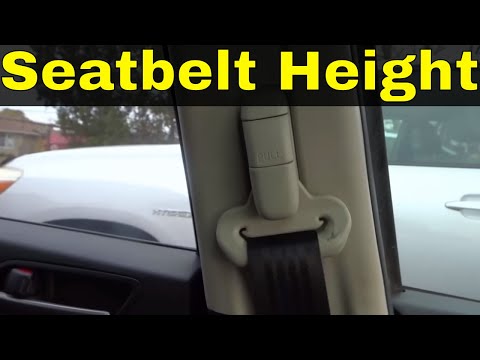 How To Adjust Seatbelt Height In A Mazda 3