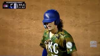Oklahoma City Dodgers' James Outman hits 2nd RBI triple of game vs. El Paso, 8/28/22