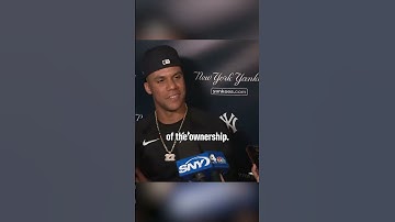Thumbnail of Juan Soto on whether he'll remain a Yankee 👀 #mlb #baseball #yankees