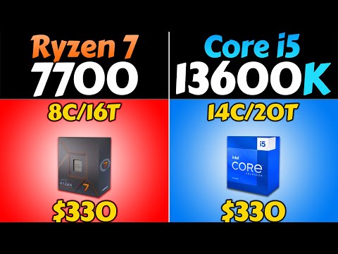 R7 7700 vs i5-13600K (DDR4 vs DDR5) - How Much Performance Difference?
