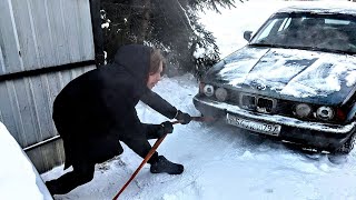 ВЫЖИВАЮ в -35 на СТАРОЙ BMW. Уехать ЛЮБОЙ ЦЕНОЙ.