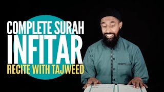 Surah Al-Infitar 82 | Learn to Recite Word by Word with Tajweed Rules سورۃ الانفطار | Wisam Sharieff
