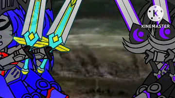 Transformers Prime [] Prime and Megatron battling for jasper [] we were brothers once...once meme []