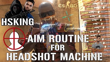 BEST AIM ROUTINE AND TRAINING FOR HEADSHOT ON CS:GO/CS2 | HSKING