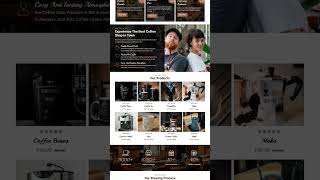 ☕ Coffee Shop Website Template | HTML5 Cafe Demo 🔥