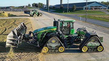 Corn Silage Harvest and Packing with HUGE 9RX 710 Tractor!