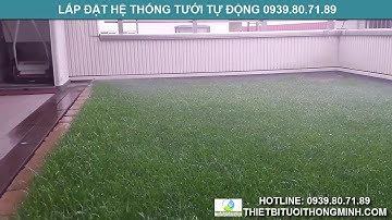 Thi công lắp đặt mua bán đầu béc phun nước mưa tưới cỏ pop up tưới sân vườn biệt thự tphcm