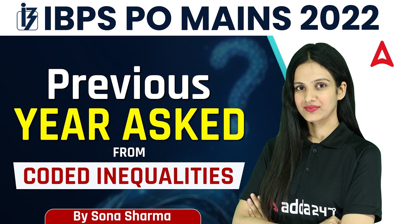 Ibps po mains 2022 previous year questions asked from coded