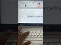 How to add double underline in excel? #excel #shorts