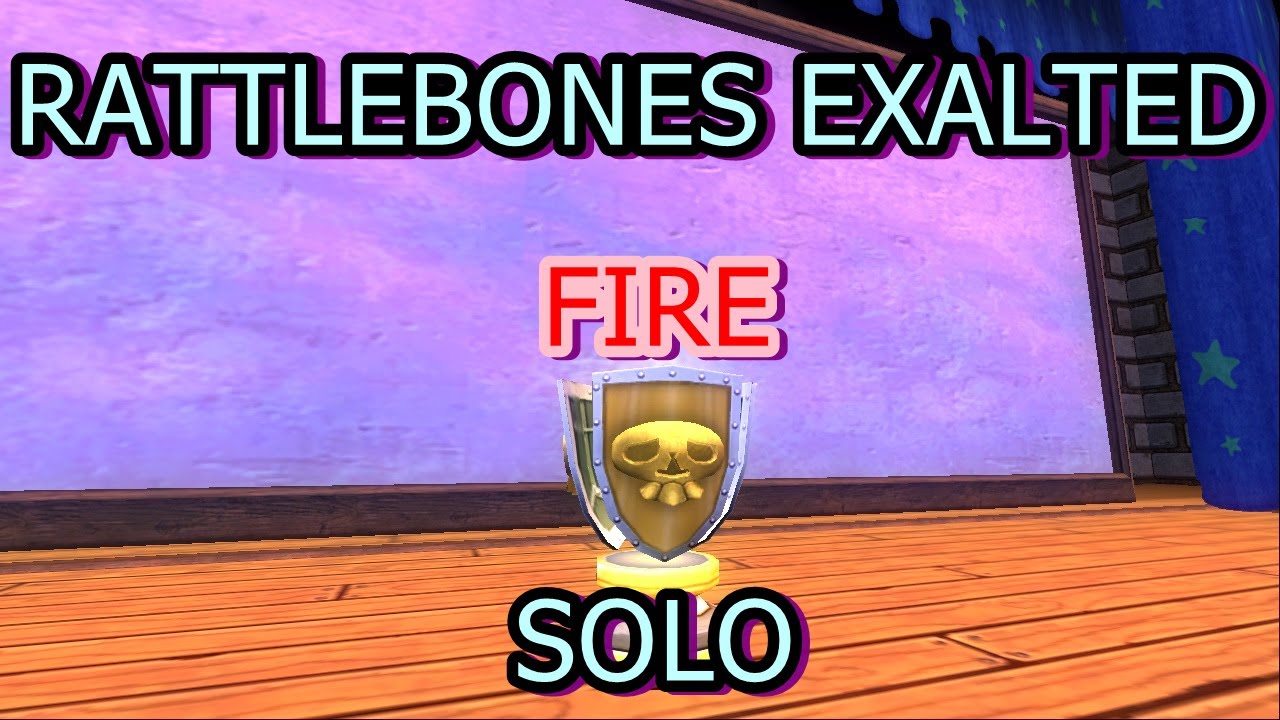 Wizard101 Rattlebones Exalted solo (Fire)