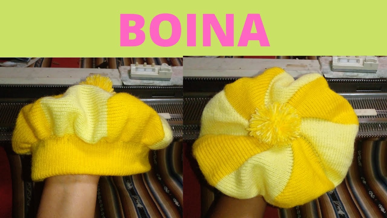 Tejido de BOINA a maquina.