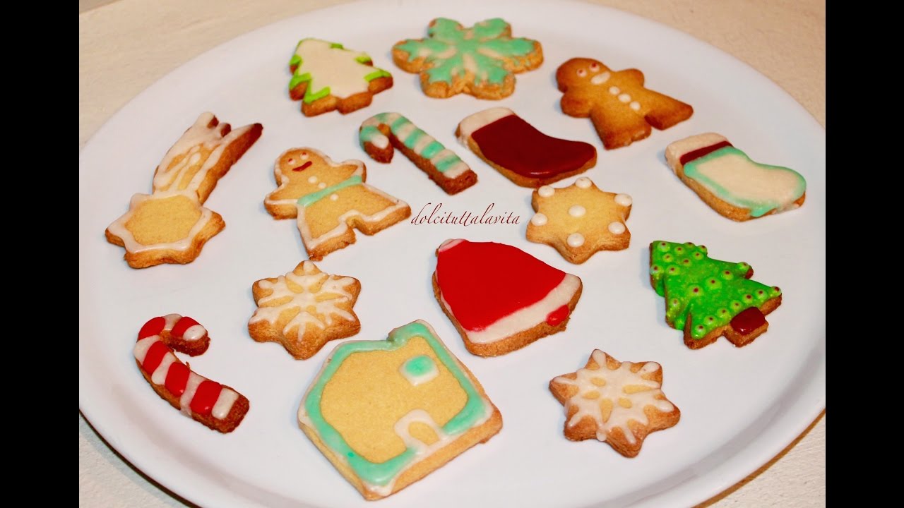 Biscotti Di Natale Decorati Con Ghiaccia Reale.Biscotti Natalizi Decorati Con Glassa Reale How To Decorate Christmas Cookies With Royal Icing Youtube
