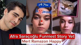 Afra Saraçoğlu Funniest Story Yet Mert Ramazon Demir Happy