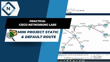 Mini Project Static and Default Route | CISCO Packet Tracer | Video # 32