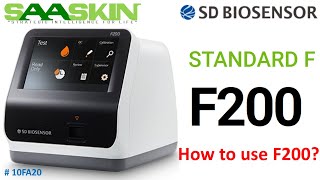 STANDARD F200 Analyzer | FIA | How to use F200 ? | SD Biosensor | #10FA20
