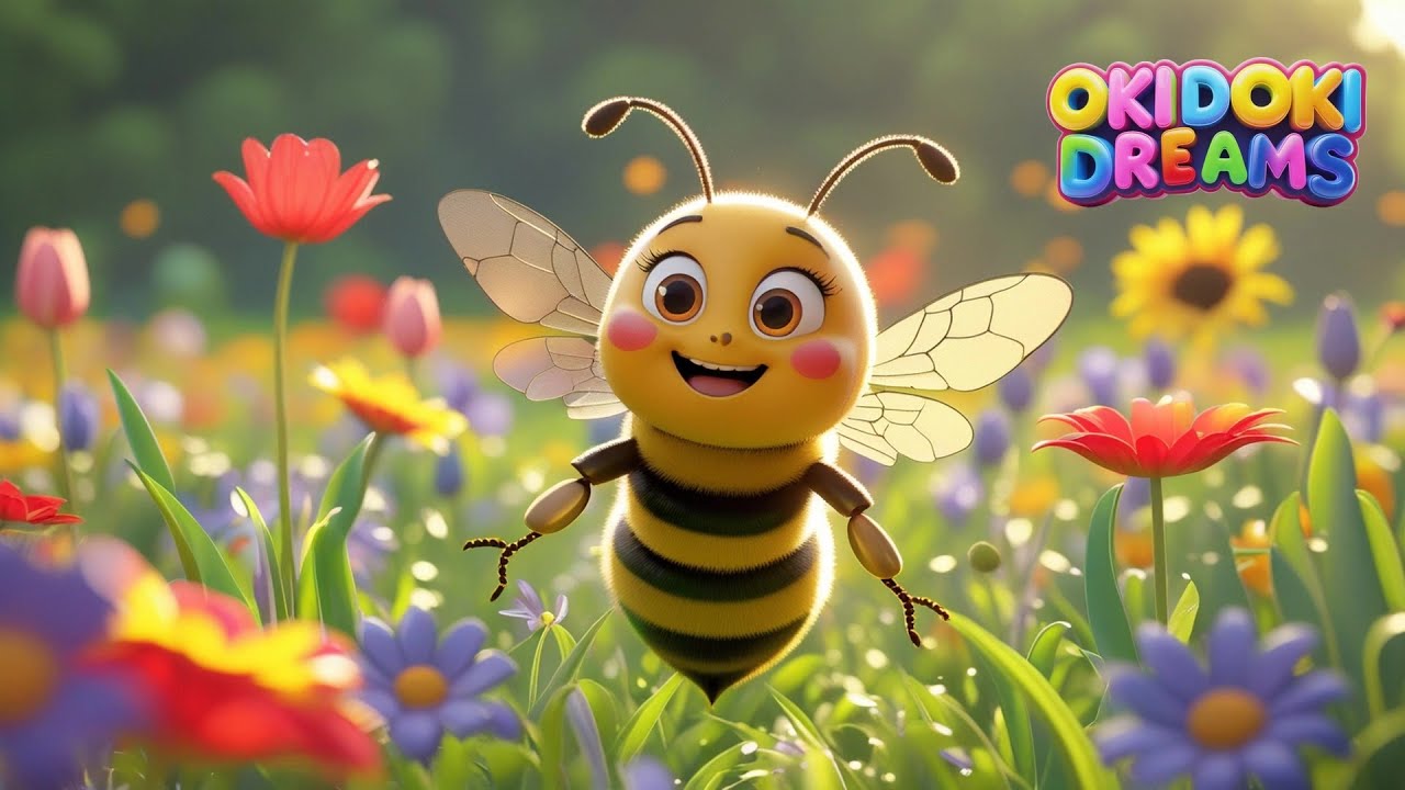 😂 Little Buzzy Bee | The Happiest Bee in the Garden