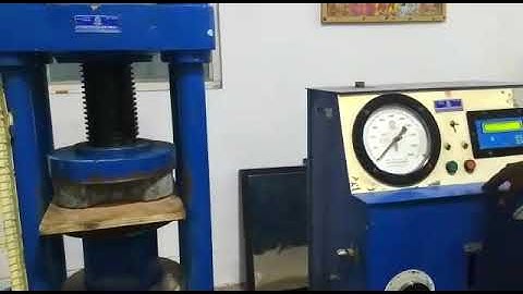 Compression testing machine vs paver block