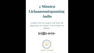 2 min lichaamsontspanning audio #meditatie #lichaamsbewustzijn #ontspannend #ademhaling
