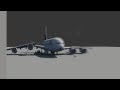 3ds max Plane Crash Scene