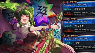Beating the Dungeon of Trials F2P!!! | Grand Summoners