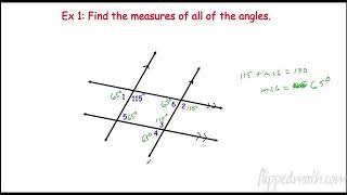 Geometry - Section 3.2 Properties of Parallel  Lines Profile