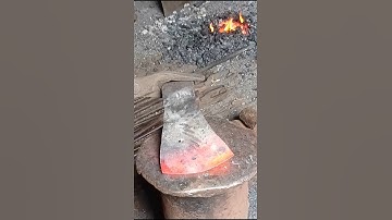 Axe 🪓 making process #shorts #Blacksmithing #Forging #Metalworking #Handmade #Ironwork #art #axe